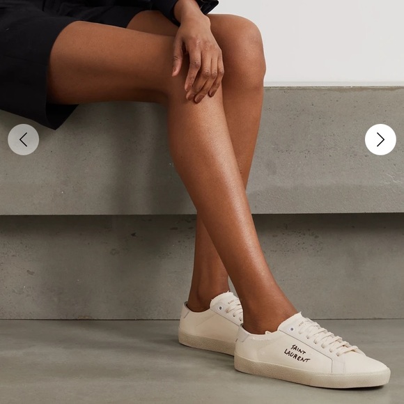 🚫 SOLD Saint Laurent Court Classic SL/06 Embroidered Sneakers - Picture 11 of 11